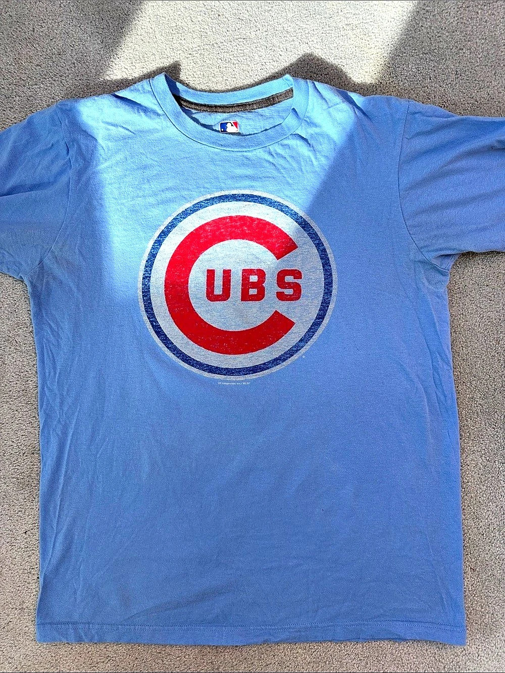 MLB Chicago Cubs Graphic Tee Blue Medium